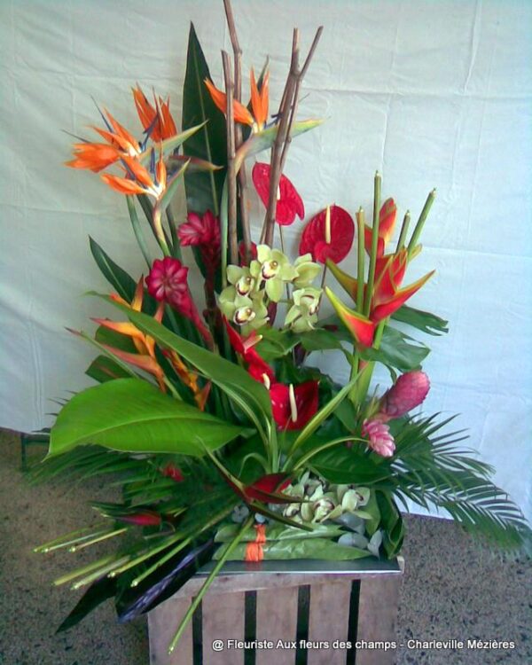 Votre fleuriste Aux Fleurs des Champs propose des bouquets et des compositions florales avec livraison sur Charleville Mézières et les Ardennes